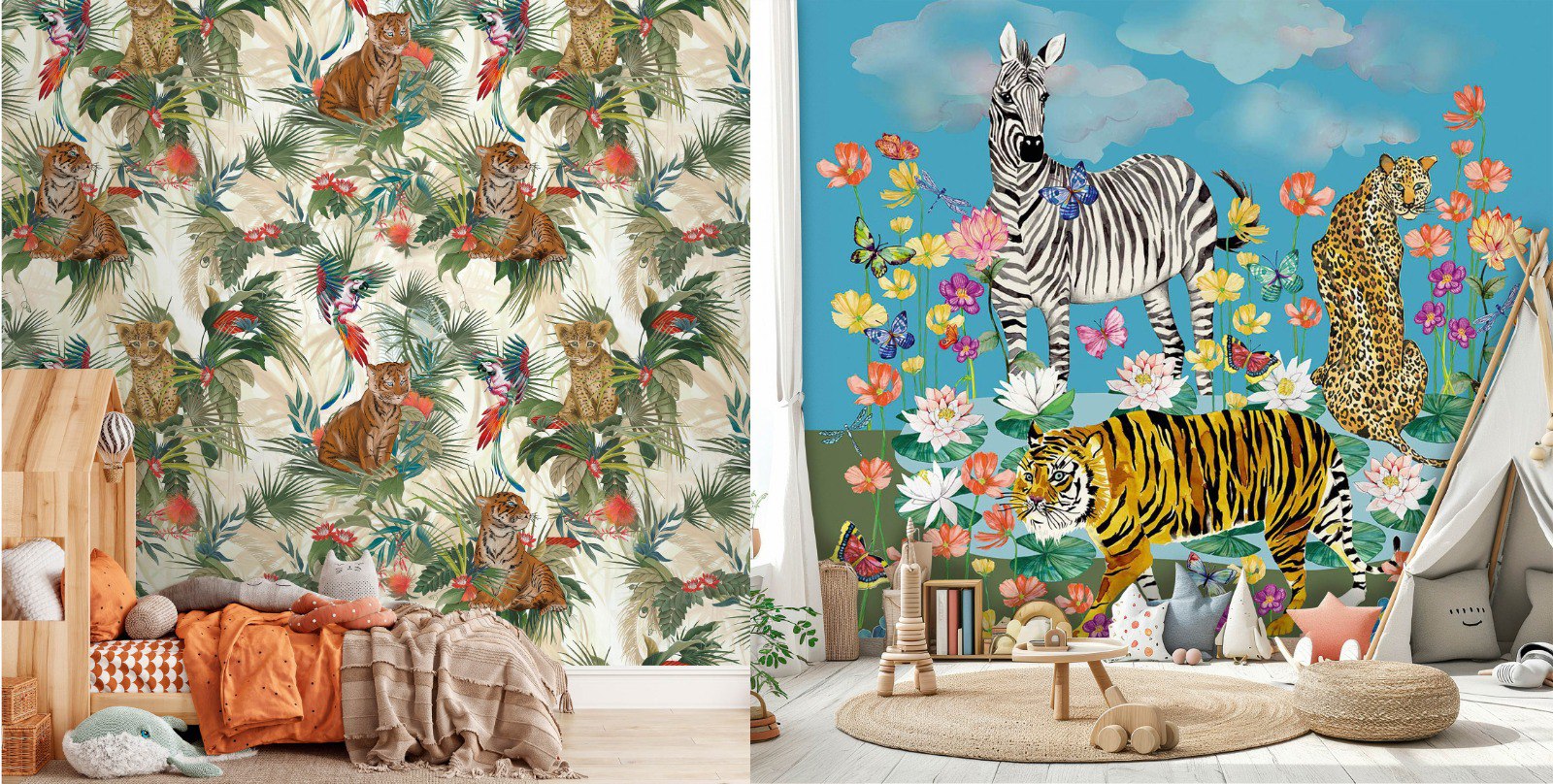 Обои с рисунком для детской комнаты